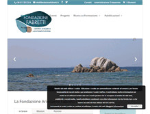 Tablet Screenshot of fondazionefabretti.it